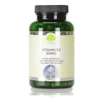 Vitamin B2, Riboflavin 50 mg, 120 kapsul